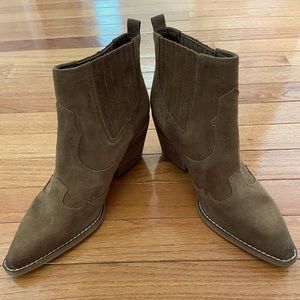Sam Edelman Tan Western Bootie NWT